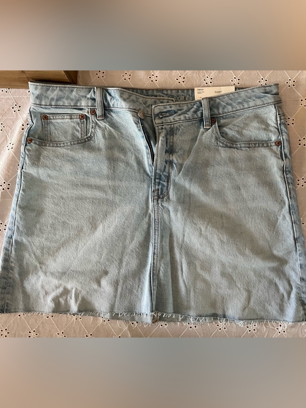 American Eagle Outfitters Light Blue Relaxed Womens Jean skirt